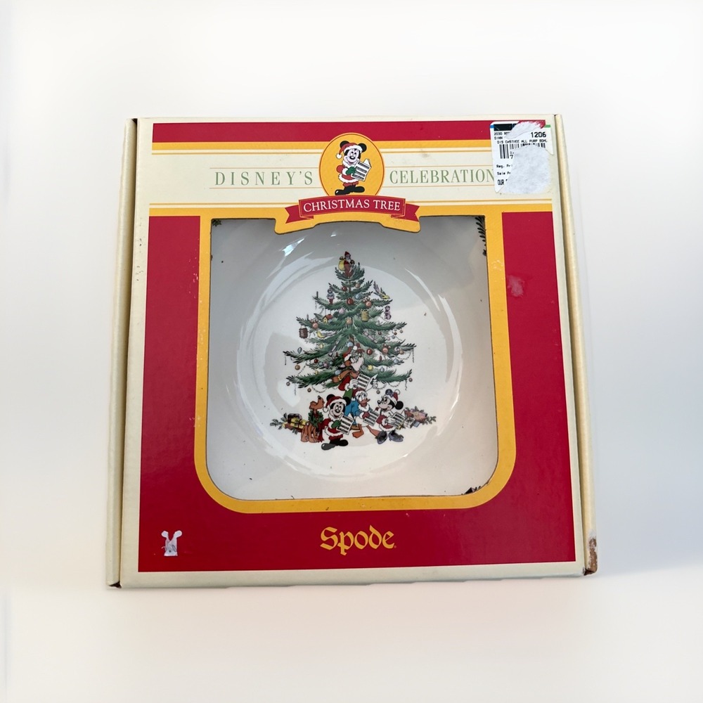 Spode Disney Christmas Tree Celebration Mickey‎ Mouse & Co All Purpose Bowl New